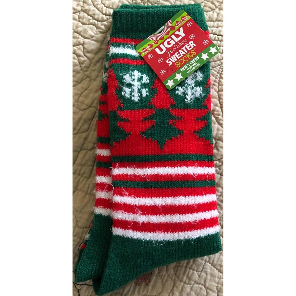 Men's Ugly Christmas Sweater Socks NWT